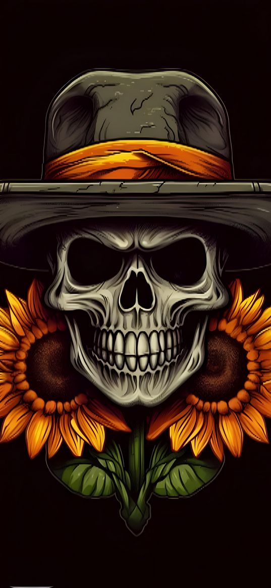 skull, hat, chicano, mexico, art