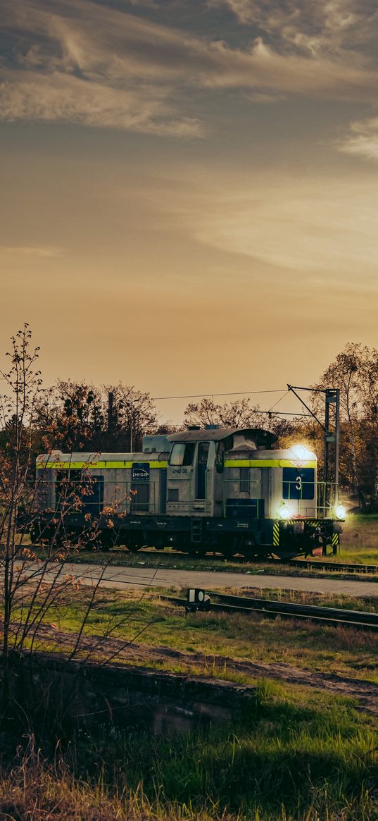 train, old, track, poland