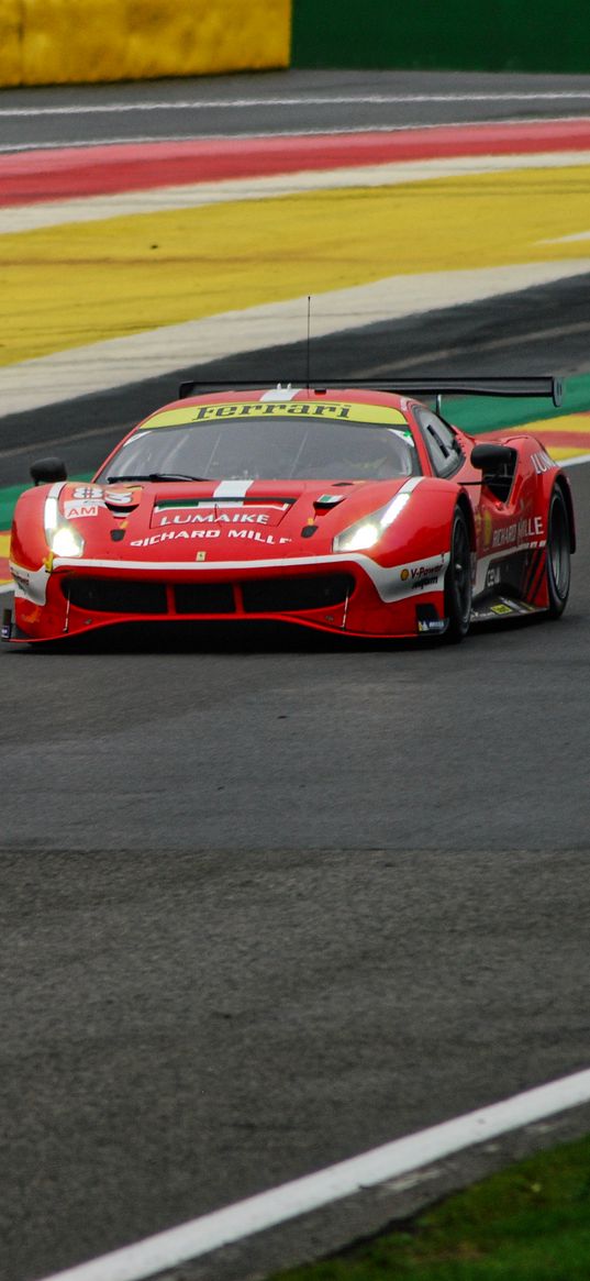 car, red, bolide, track