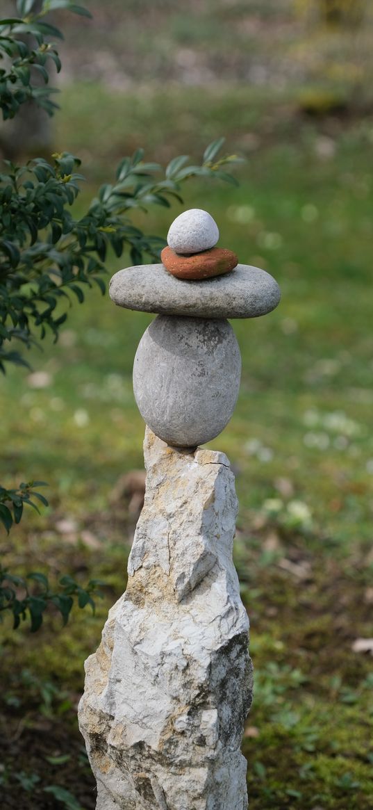 stones, balance, nature