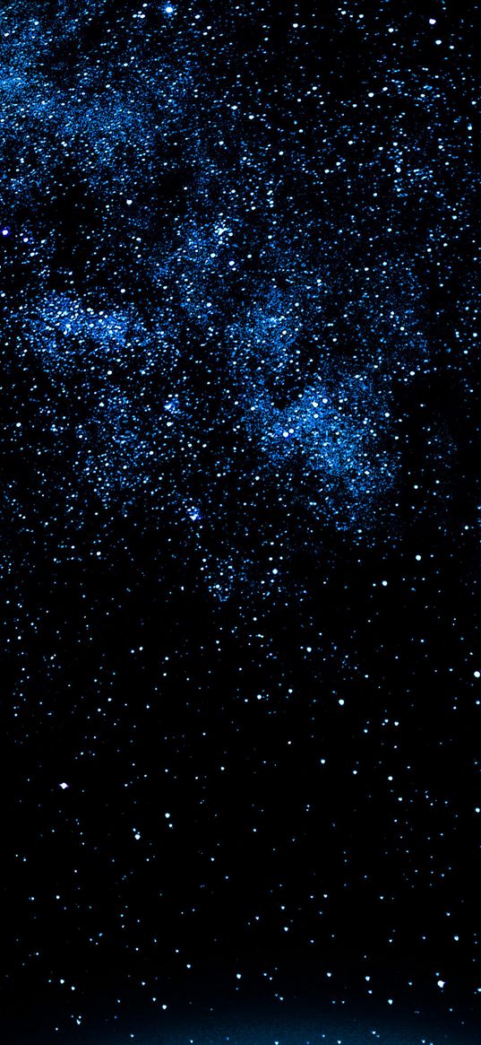 space, night sky, stars, blue, black