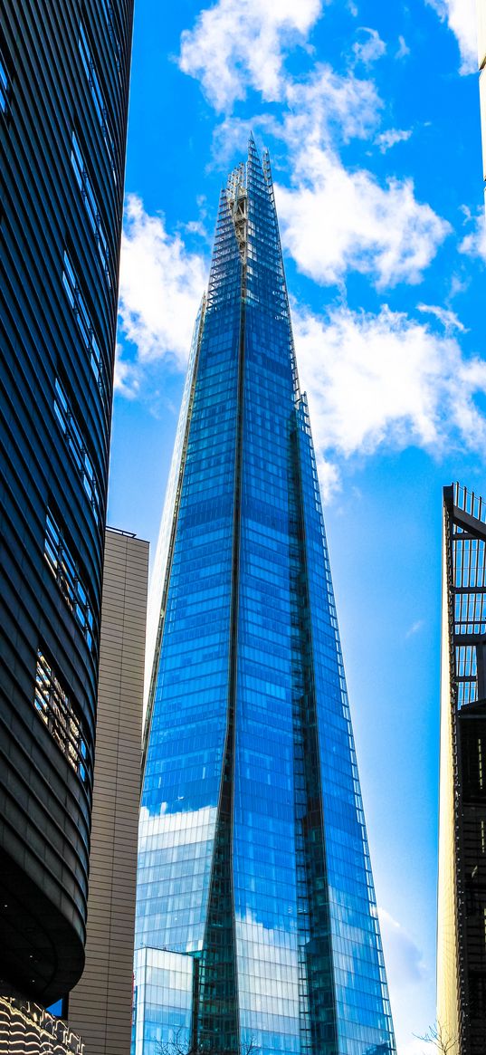 tower, buildings, mirror, bottom view