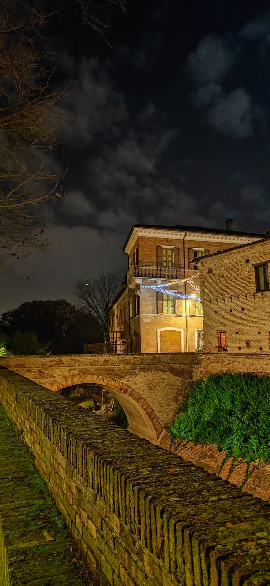 night city, sky, italy