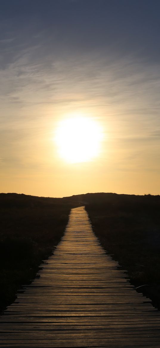 path, horizon, sun, sunrise