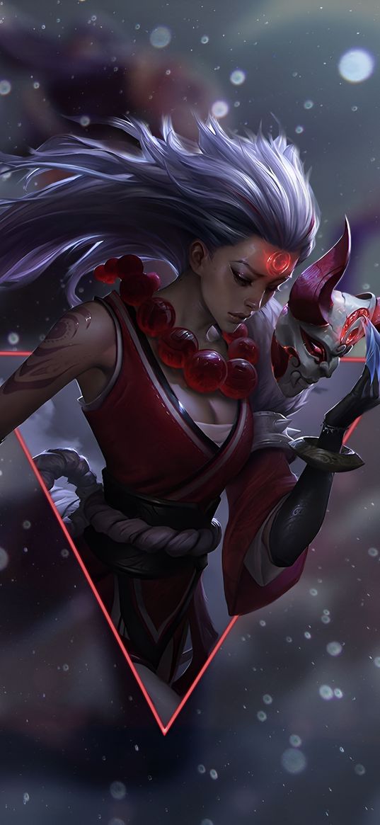 diana, league of legends, blood moon, mask, character, game