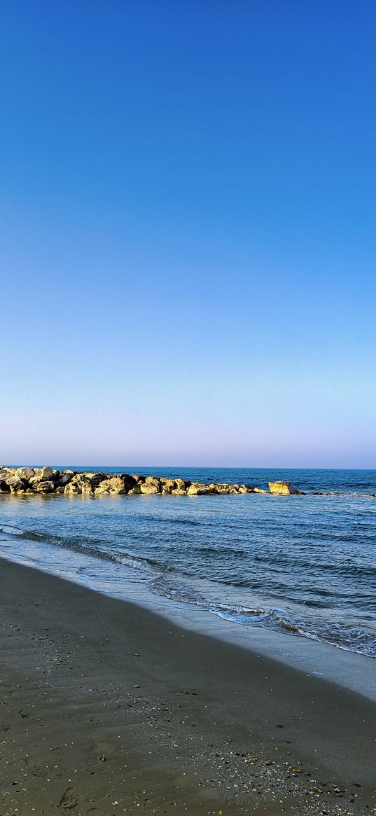 sea, sky, italy, beach