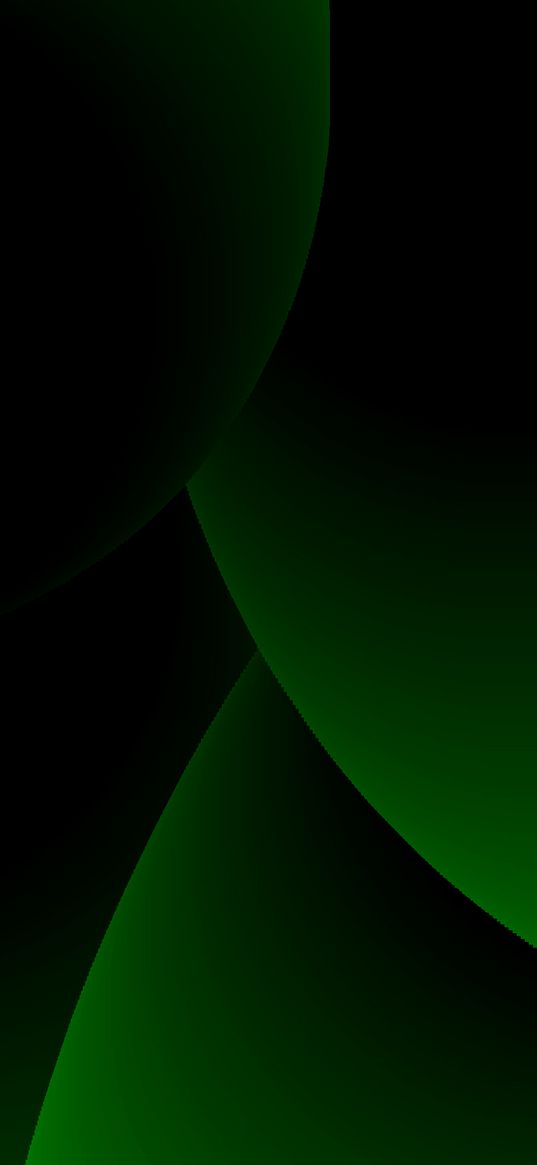 circles, green, dark, art