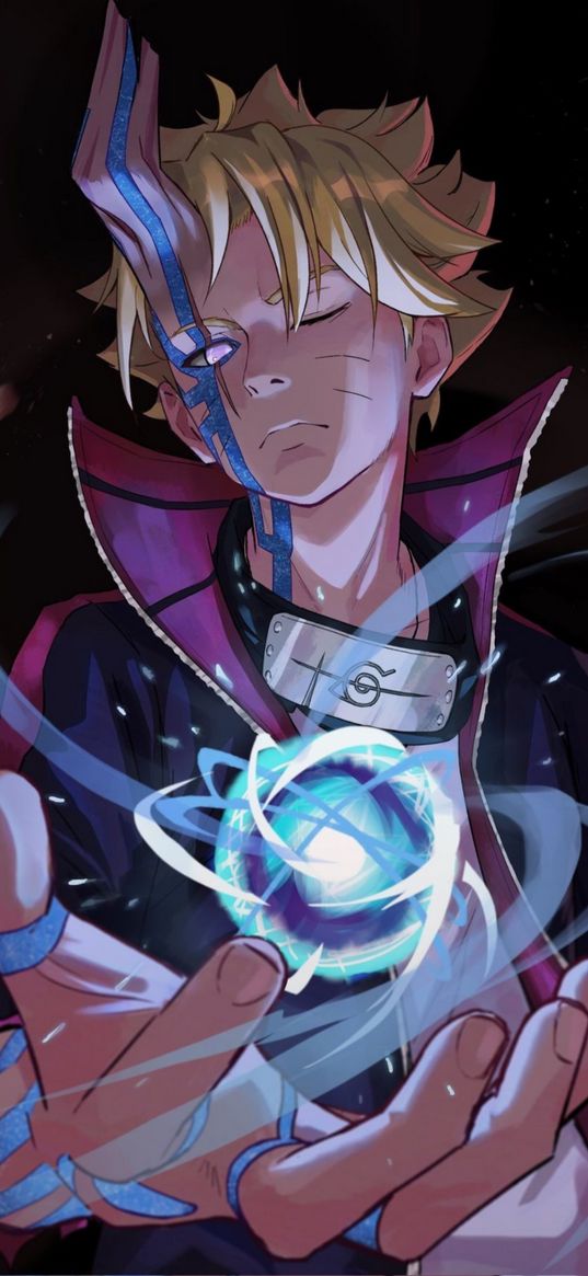 boruto, anime, resengan, otsutsuki, art