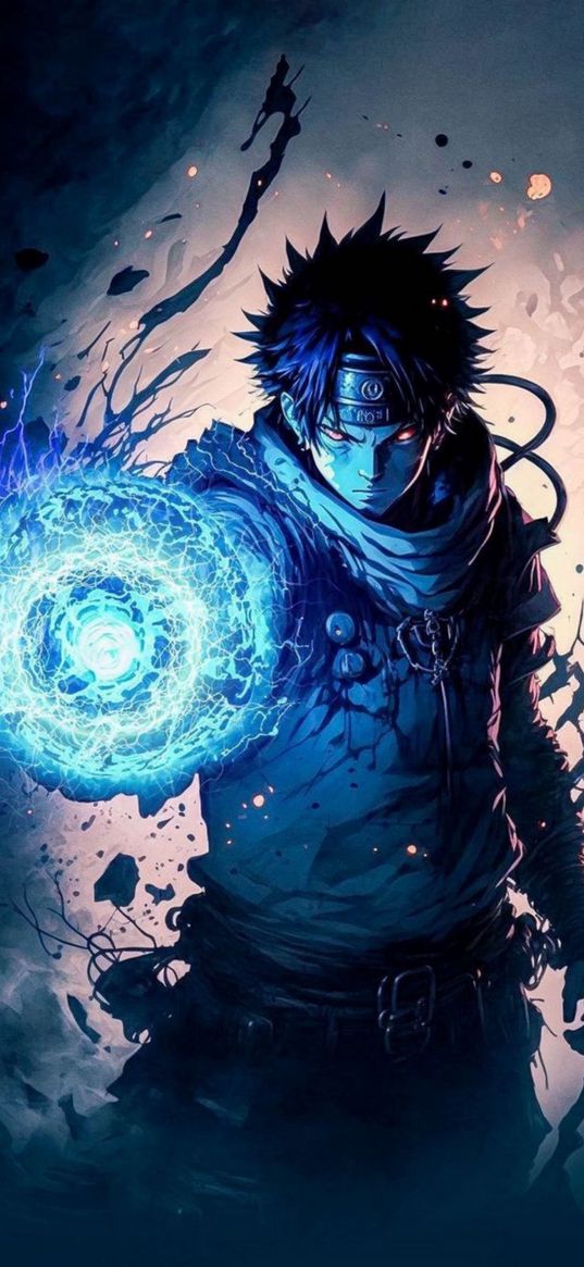 naruto, anime, rasengan, ninja