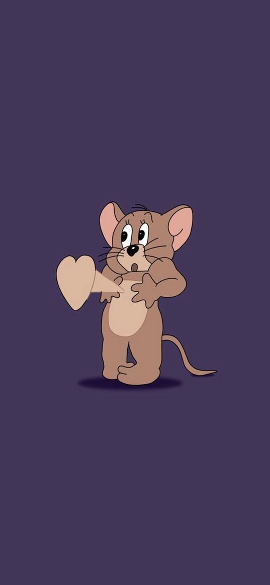 jerry, tom, tom and jerry, love, cartoons, heart