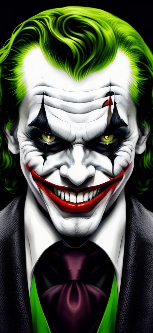 joker, villain, dc, clown, grimm, ai, art