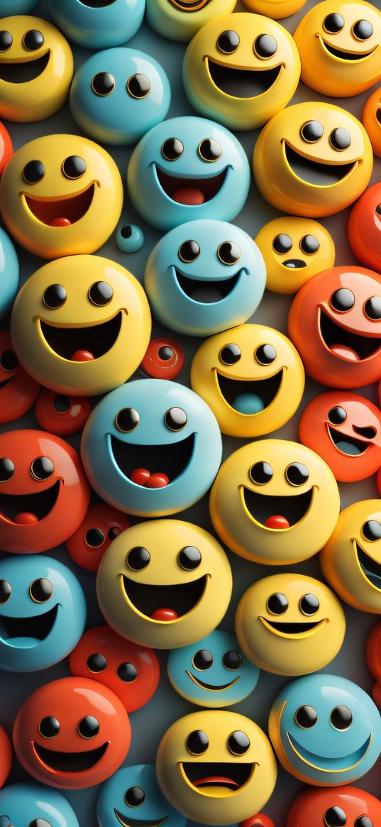 emoticons, colorful, funny, faces