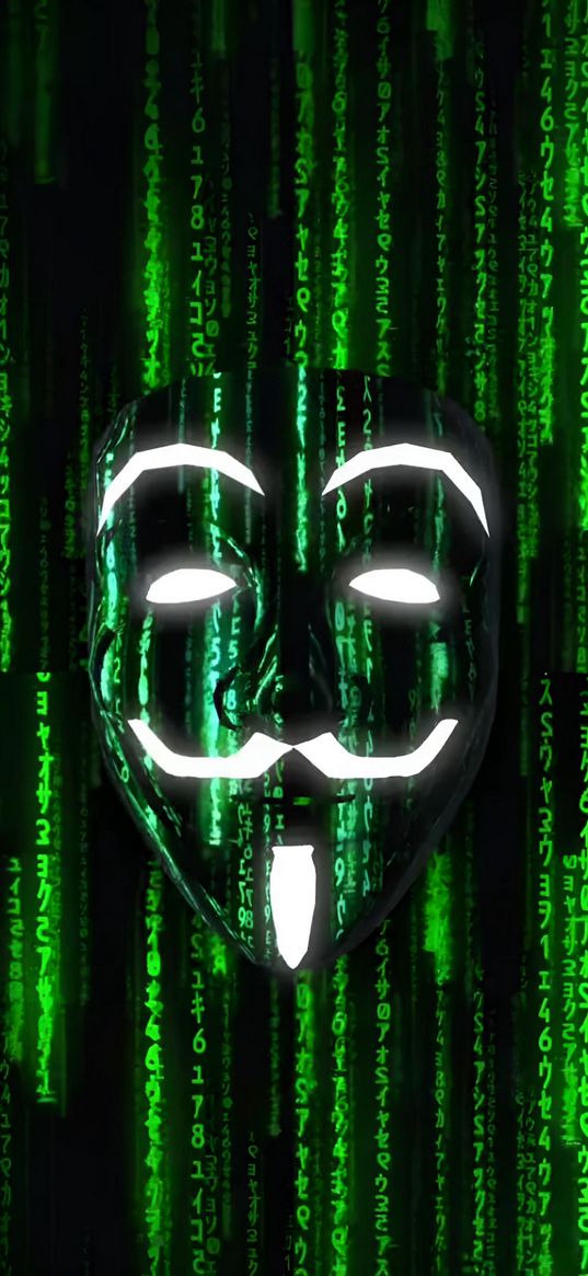 mask, illusion, code, hacker