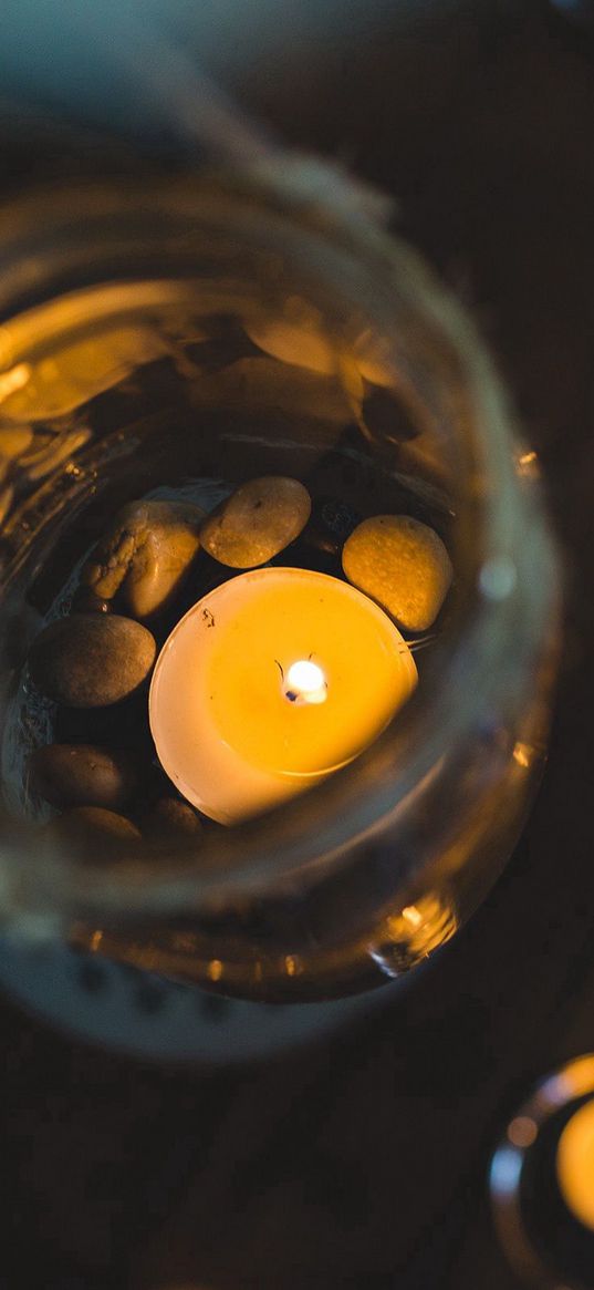 candles, bank, glass, light