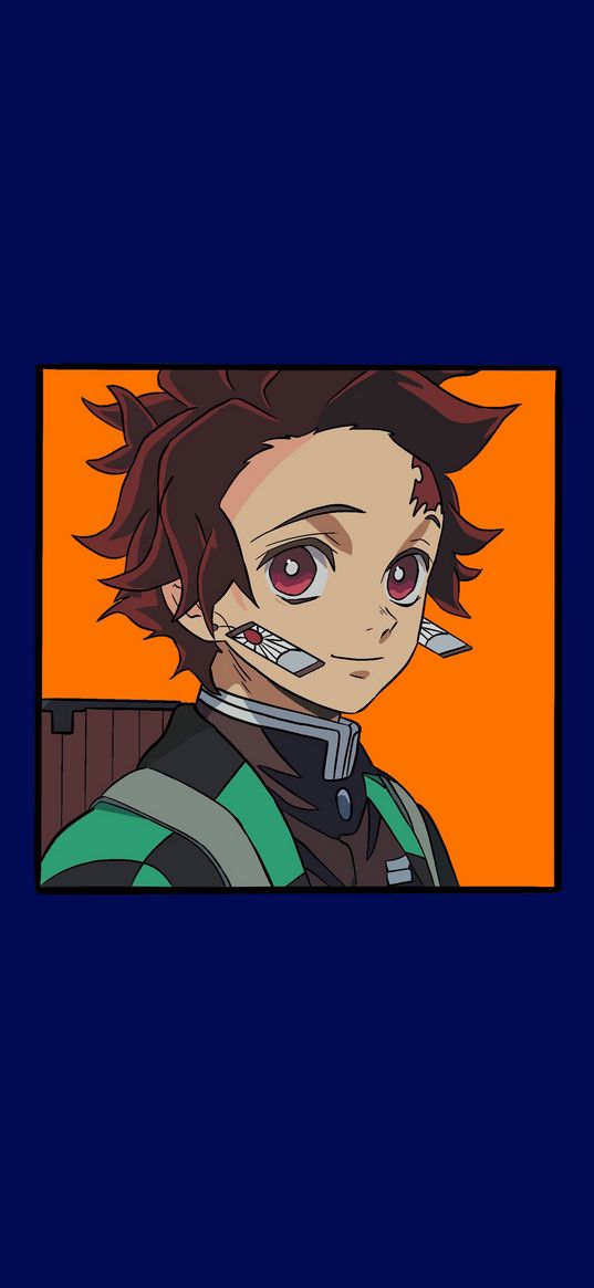 kamado tanjiro, demon slayer, anime, boy