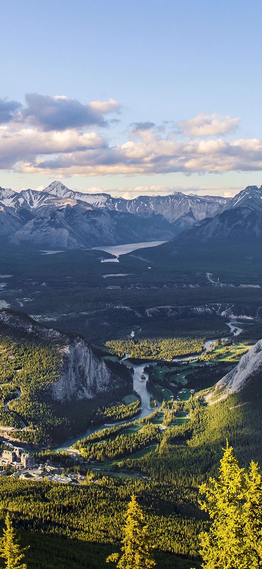 nature, landscape, mountains, sky