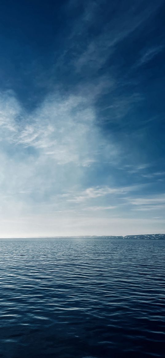 blue sky, sea, clear day