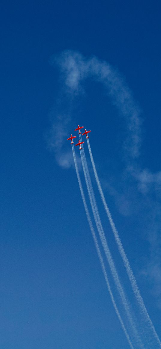 aircraft, flight, sky, minimalism, blue