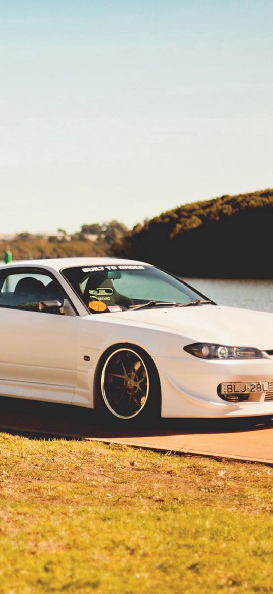 nissan silvia, s15, nissan, tuning, coupe, embankment