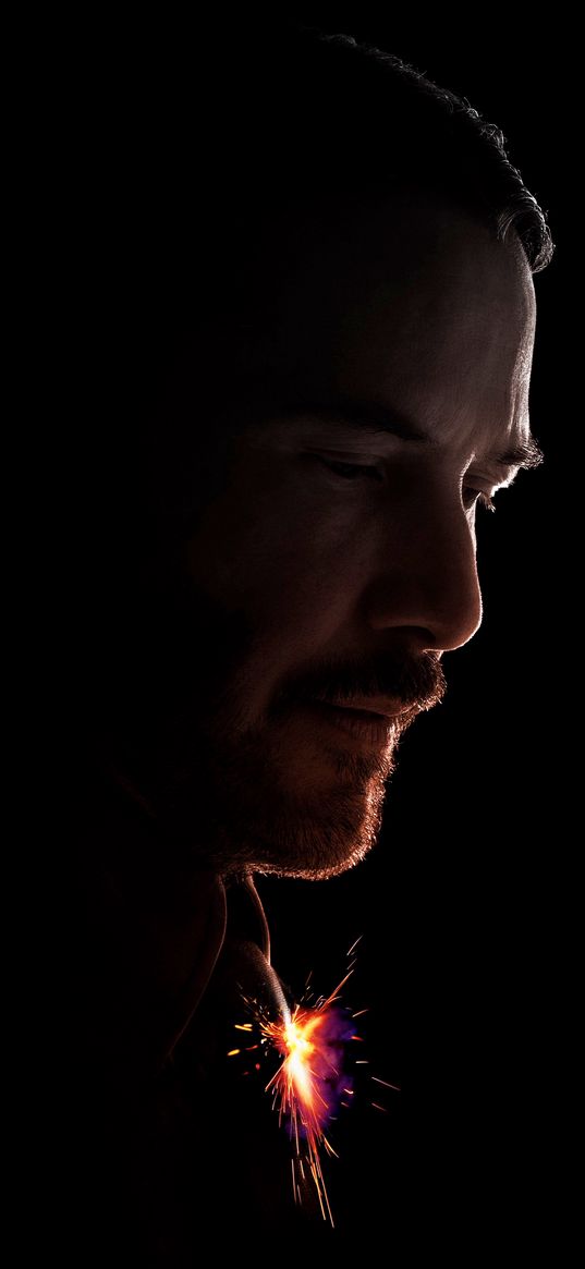 john wick, film, keanu reeves, actor, sparks, darkness