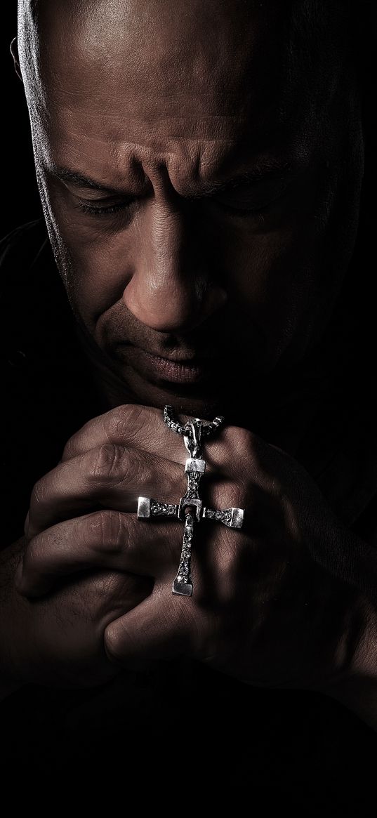 dominic toretto, fast and furious, movie, vin diesel, actor, man, cross, darkness