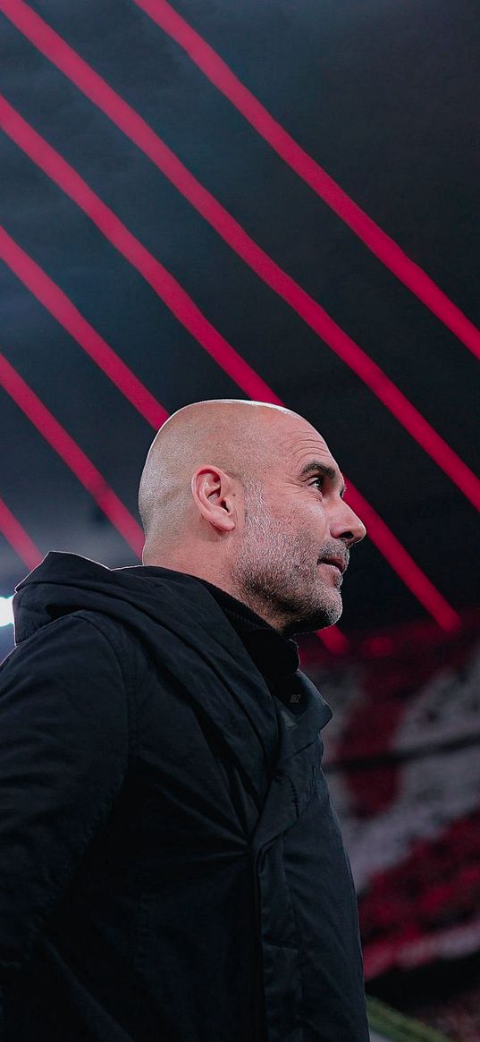 josep guardiola, coach, stadium, football, sport