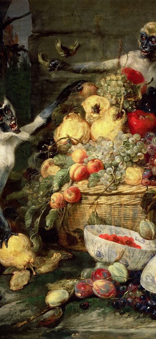 frans snyders, monkeys stealing fruit, picture, baroque, flanders