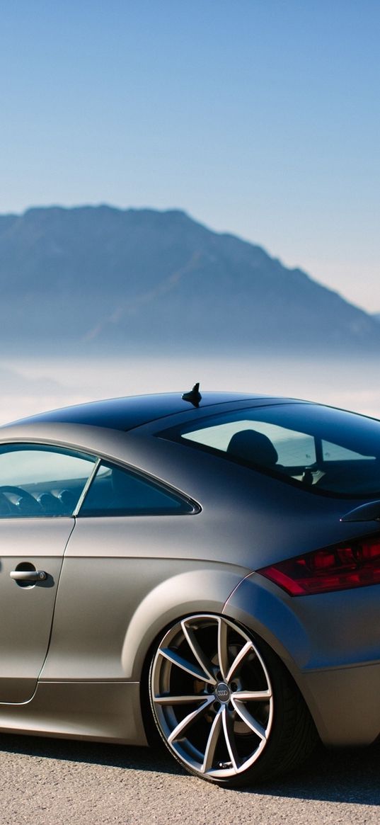 audi tt, austria, fog, tuning, mountains