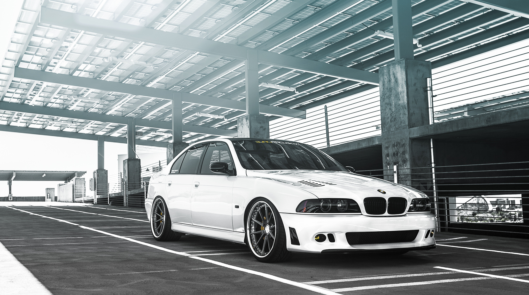 bmw m5, tuning, white, 5 series, sedan, e39