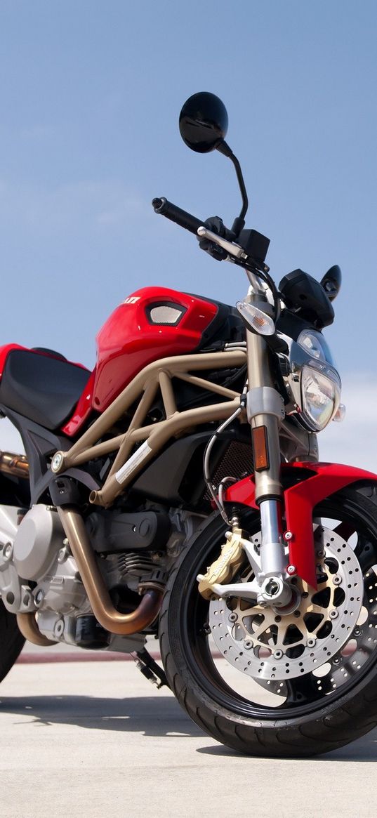 bike, ducati, motorcycle, red