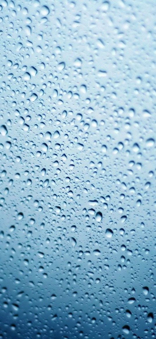 surface, moist, blue, drops