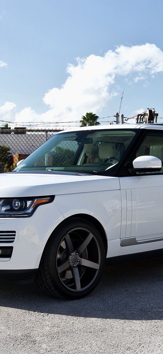 land rover, range rover, sport, white, jeep