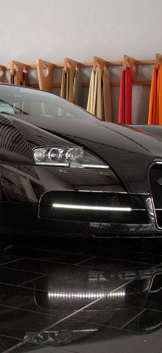 veyron, luxury cars, black, tuning, bugatti