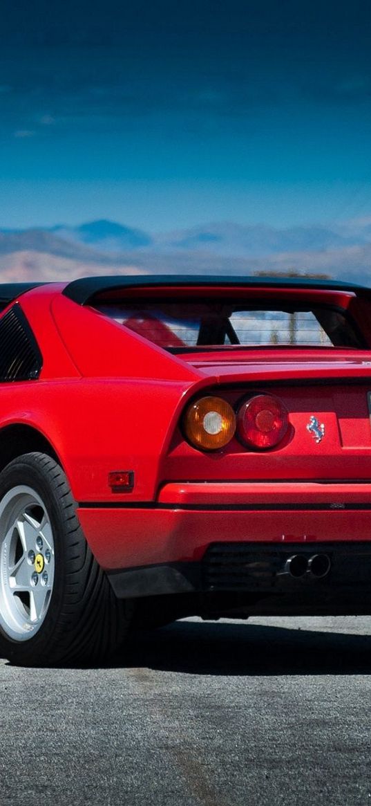 ferrari, rear view, 1985, 328, gts