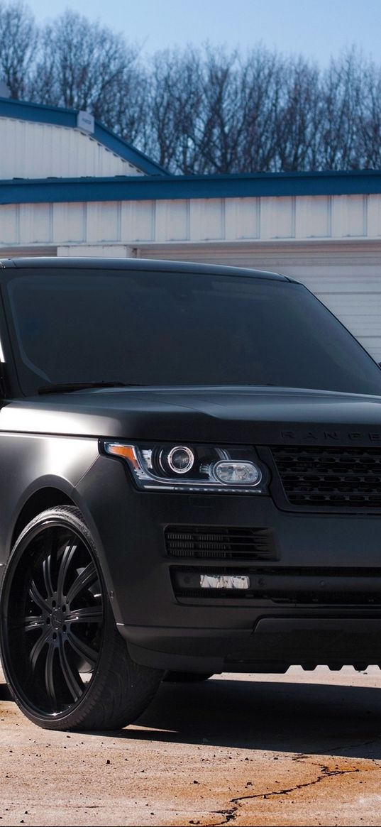 land rover, range rover, black matte