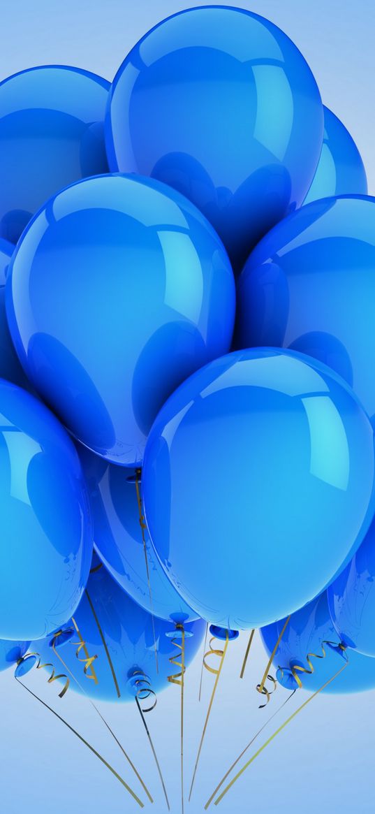 balloons, holiday, celebration, blue