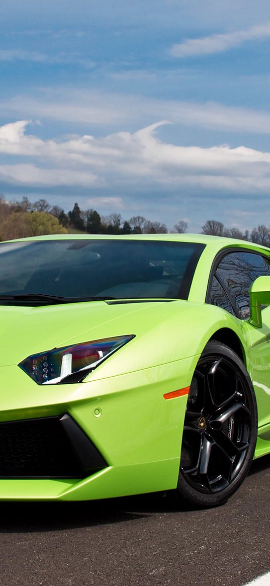 lp700-4, green, lamborghini aventador