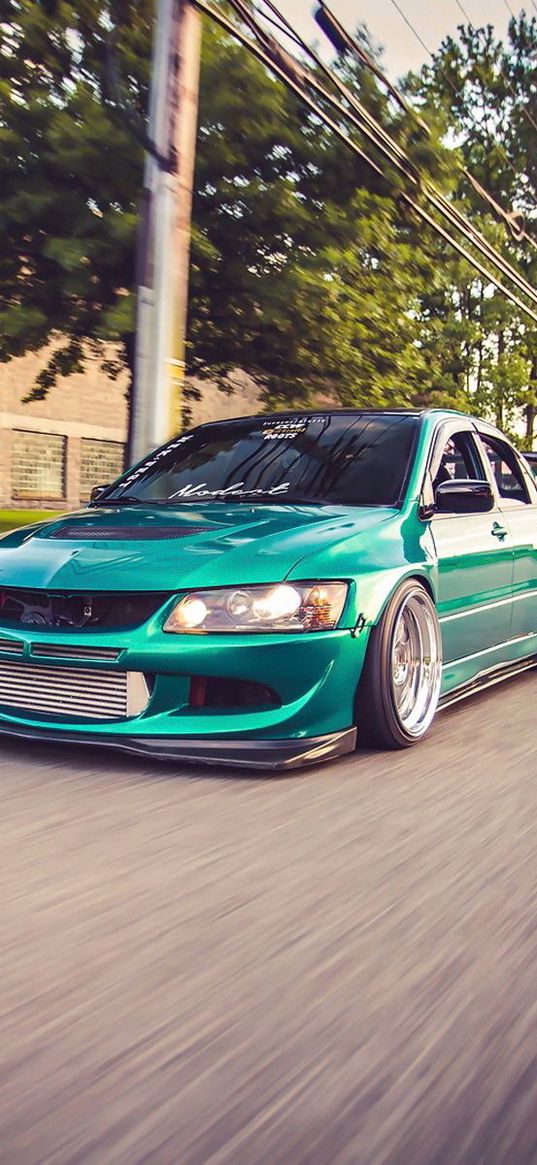 mitsubishi, evo 8, mitsubishi lancer, car, tuning