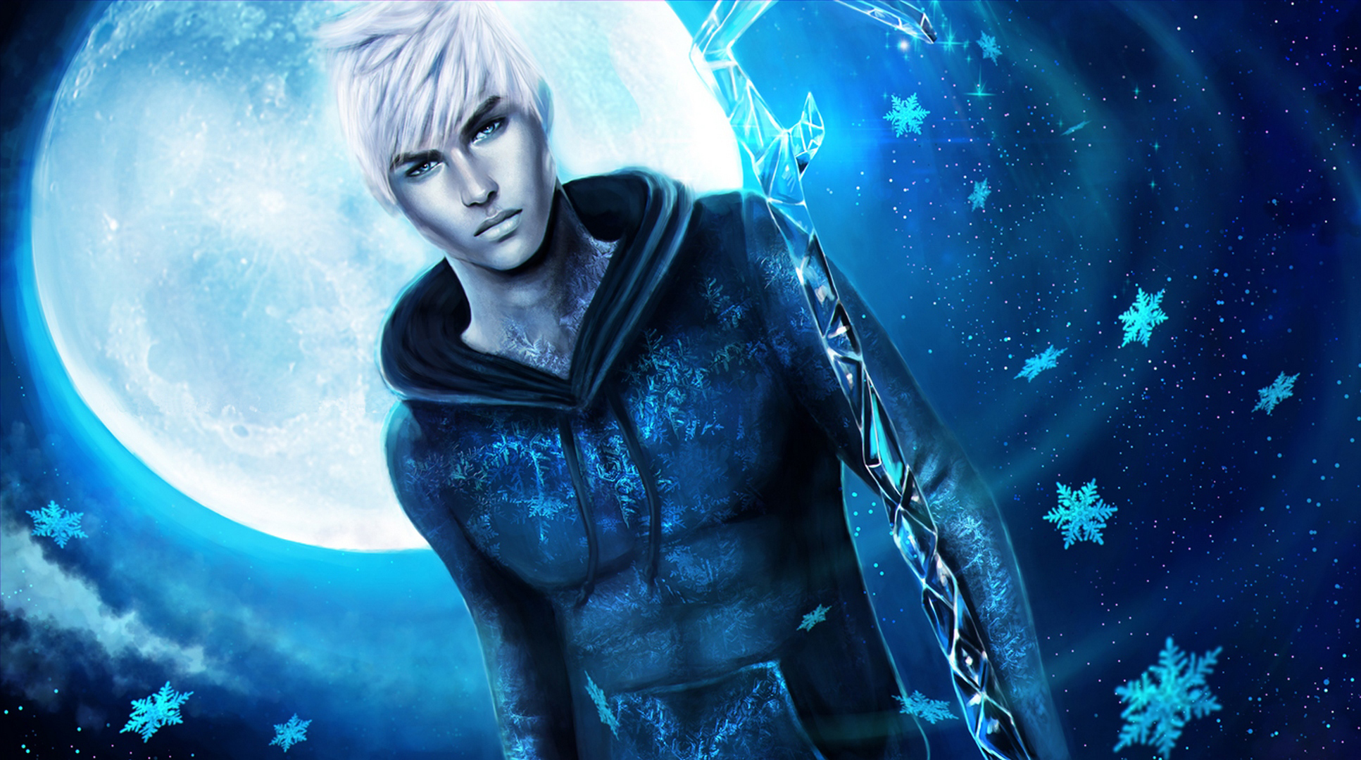 jack frost, snowflakes, boy, winter, winter spirit