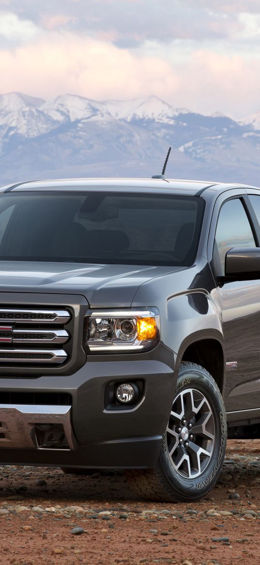 gmc, canyon, 2015, pickup, mountains