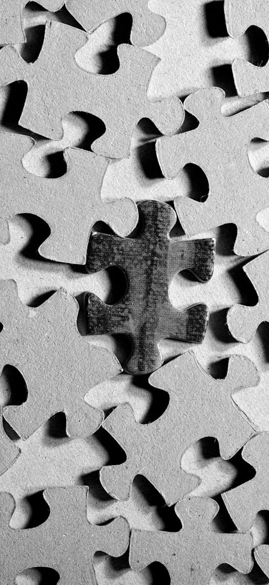 texture, puzzle, shape, black white