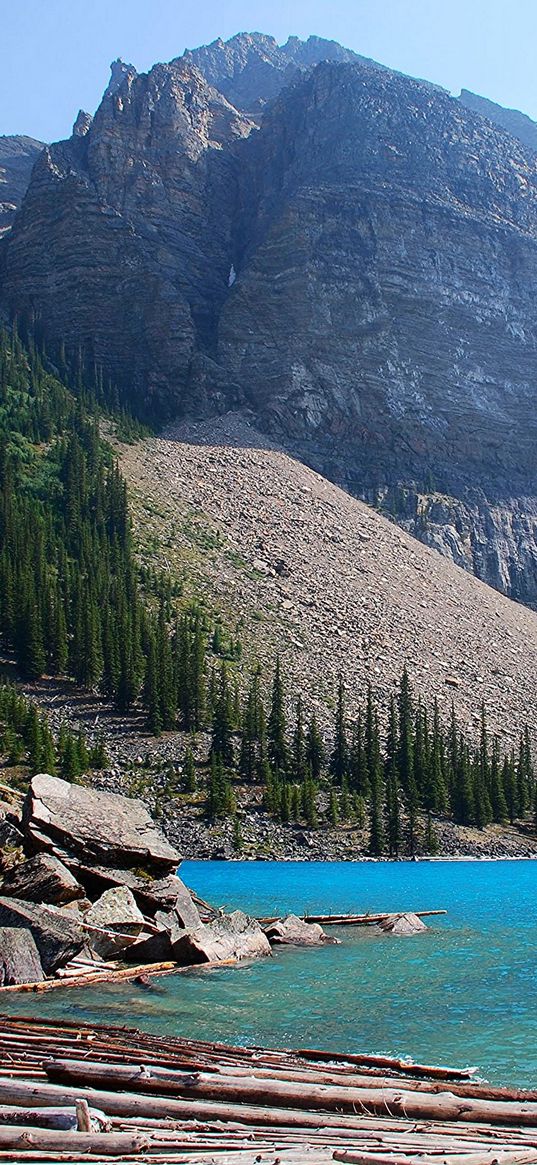 moraine lake, canada, alberta, mountain landscape