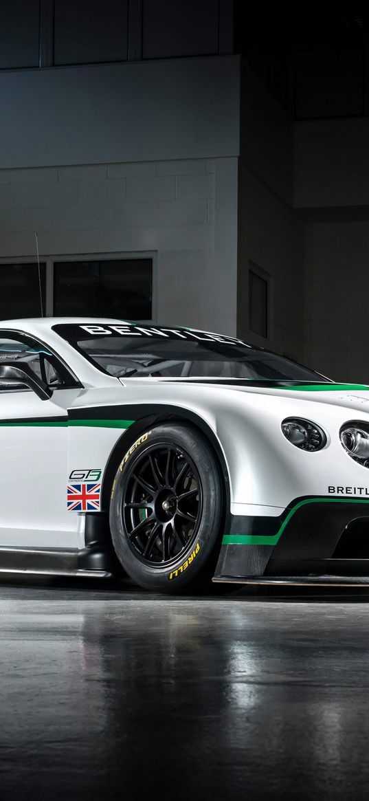 bentley, continental, gt3, sports car, side view