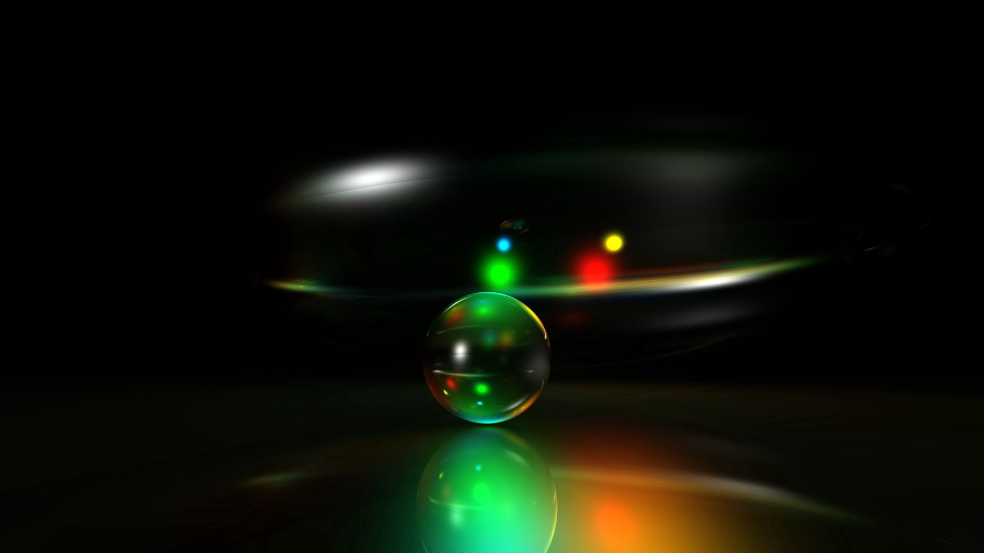 neon, green, ball, bright, light