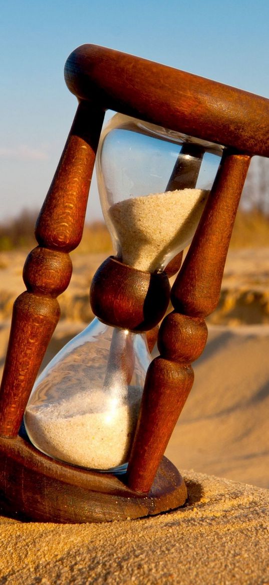 hourglass, sand, shadow, glass