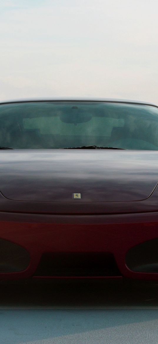 f430, ferrari, red, sky