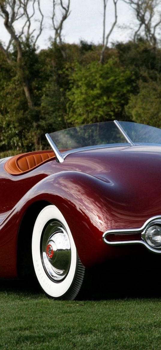 buick, streamliner, 1949, retro, cars, convertible