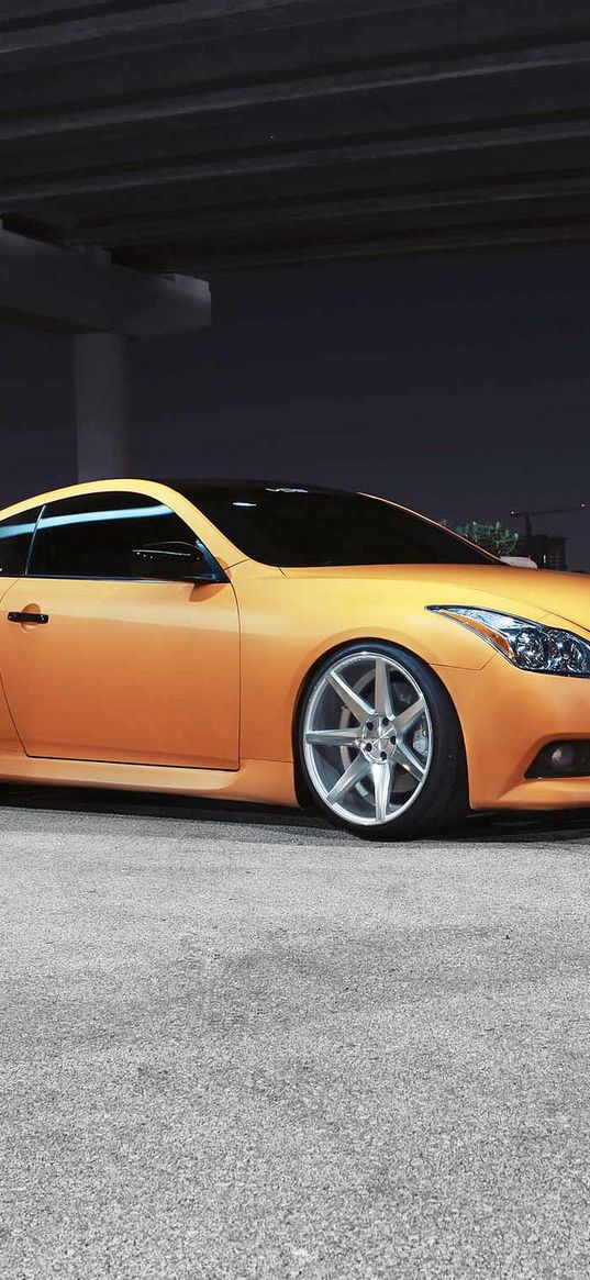 infiniti, g-series, g37, orange, cars, style