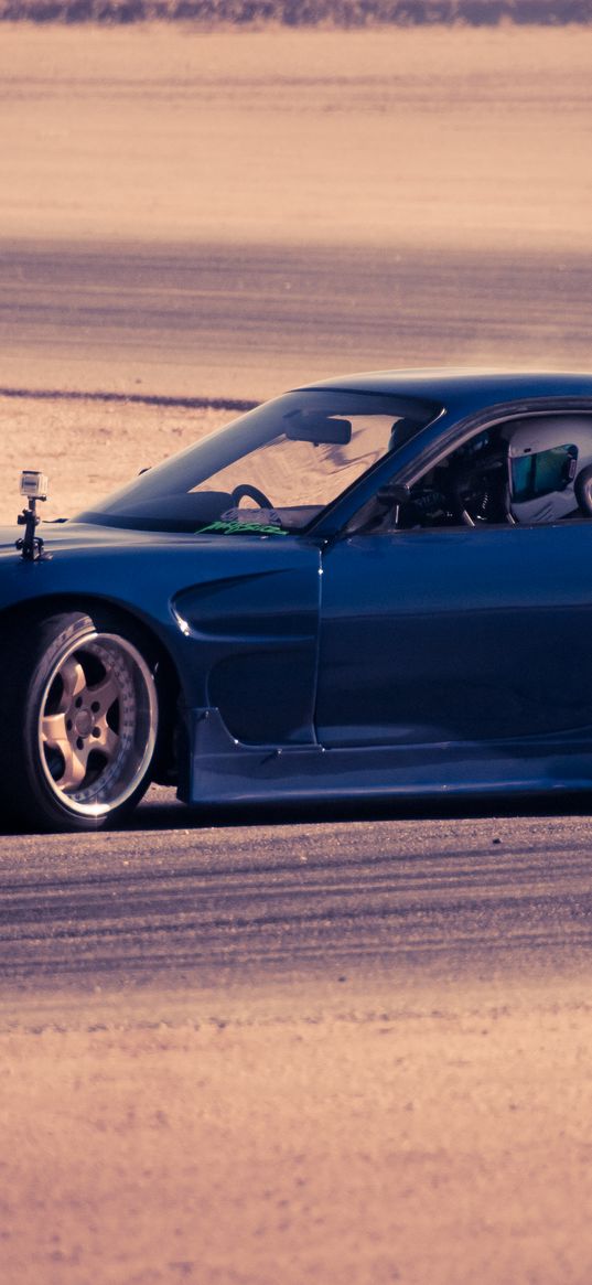 mazda, rx 7, blue, cars, speed