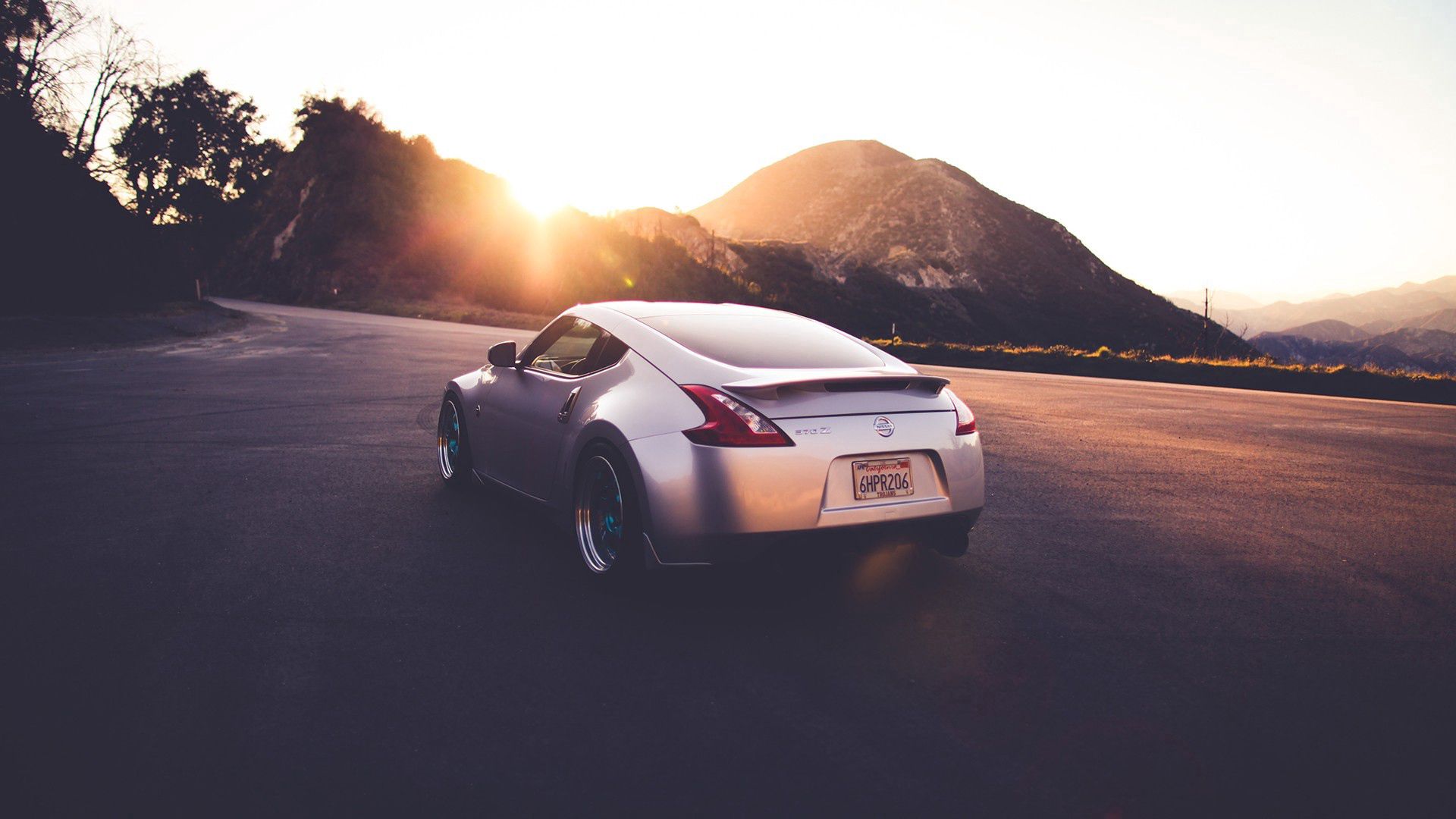 nissan, 370 z, car, traffic, road